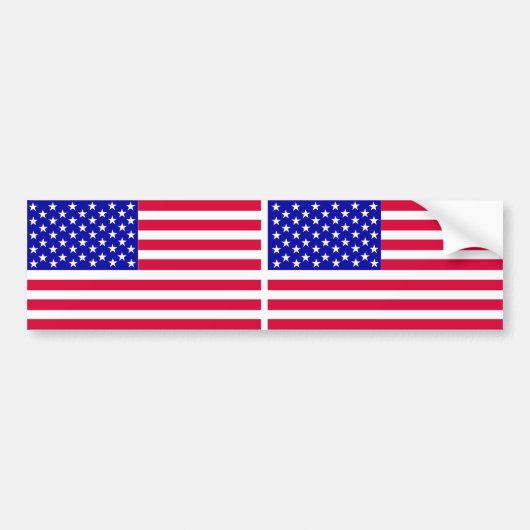 US CAR FLAG, Sticker (Voorkant)
