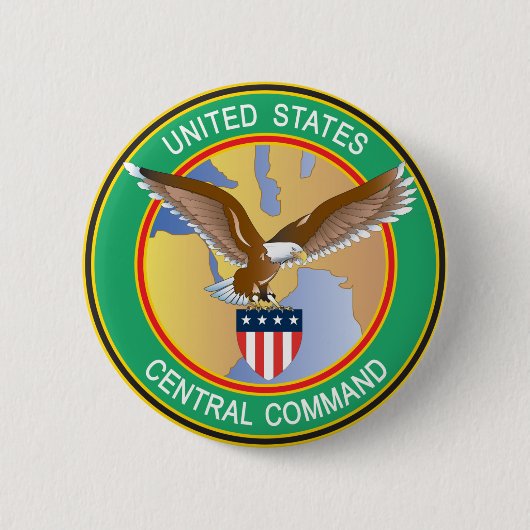 US Central Command Center Ronde Button 5,7 Cm (Voorkant)