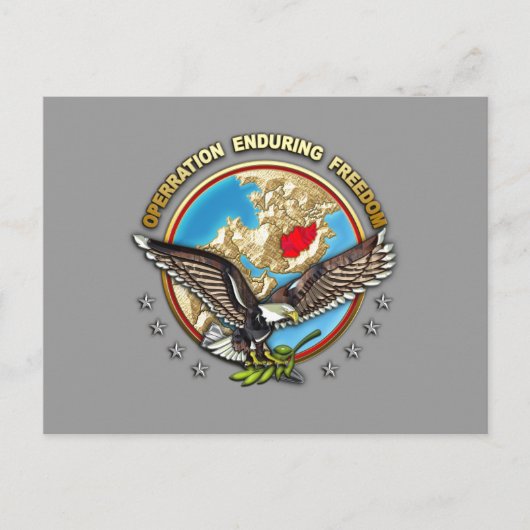 US Central Command (OEF-A) Briefkaart (Voorkant)