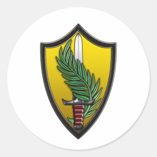 US Central Command Ronde Sticker (Voorkant)