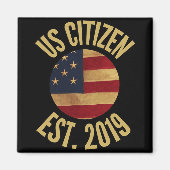 Us Citizenship 2019 Gif American Flag Usa Magneet (Voorkant)