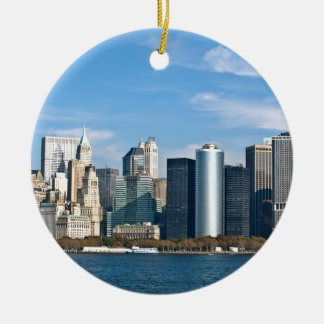 US Cityscape: New York Skyline #1 Keramisch Ornament