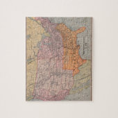 US Civil War Era Map 1861 Legpuzzel (Verticaal)