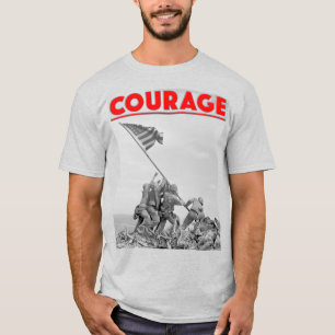 US COMBAT SQUAD COURAGE - Slag om Iwo Jima T-shirt