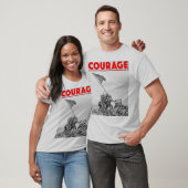 US COMBAT SQUAD COURAGE - Slag om Iwo Jima T-shirt (Unisex)