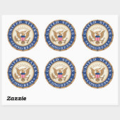 US Congress Seal Ronde Sticker (Vel)