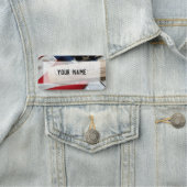 US Constitution and Flag Naamplaatje (In situ)