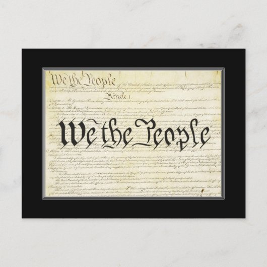 US Constitution Post Kaart (Voorkant)