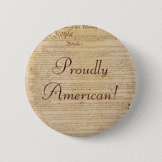 US CONSTITUTION-serie Ronde Button 5,7 Cm (Voorkant)