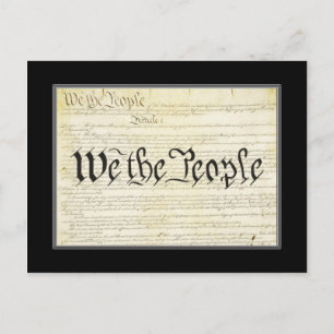 US Constitutionele Post Card Briefkaart