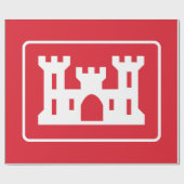 US Corps of Engineers DOD Army Cadeaupapier (Vlak)