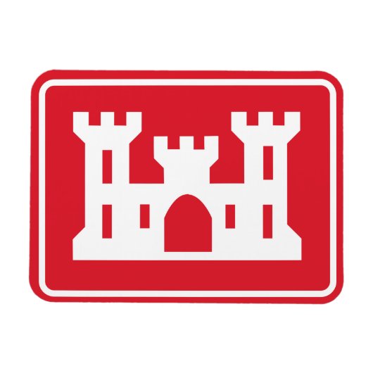 US Corps of Engineers DOD Army Magneet (Horizontaal)