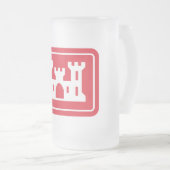 US Corps of Engineers DOD Army Matglas Bierpul (Voorkant rechts)