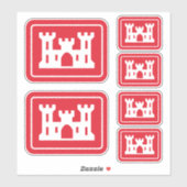 US Corps of Engineers DOD Army Sticker (Vel)