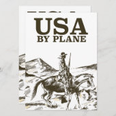 US Cowboy Travel poster (Voorkant / Achterkant)