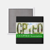 US CPTED Association Magnet - Park Magneet (Voorkant / Achterkant)