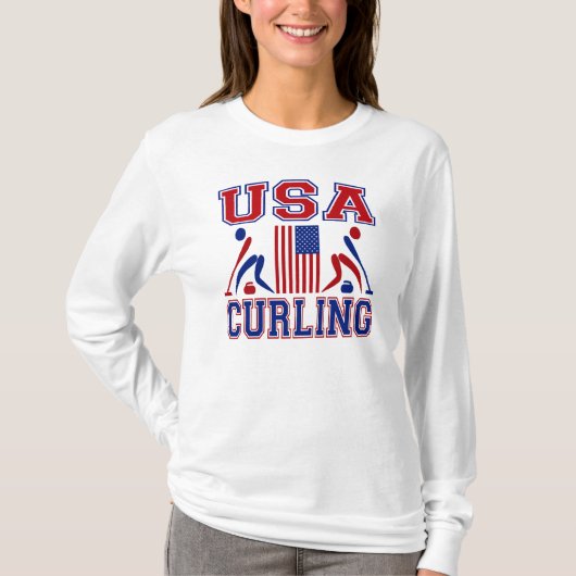 US Curling T-shirt (Voorkant)