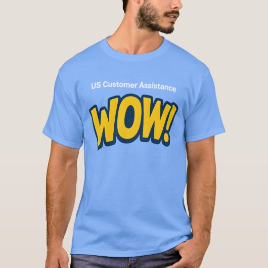 US CUST Assist Wow T-shirt (Voorkant)