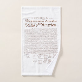 US Declaration of Independence Bad Handdoek
