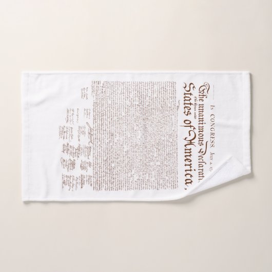 US Declaration of Independence Bad Handdoek (Handdoek)