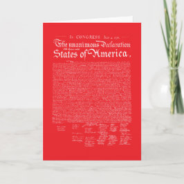 US Declaration of Independence Kaart