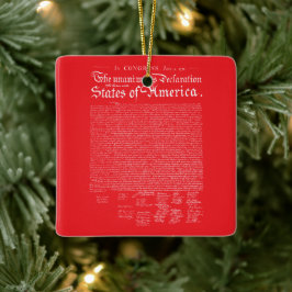US Declaration of Independence Keramisch Ornament