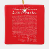 US Declaration of Independence Keramisch Ornament (Voorkant)