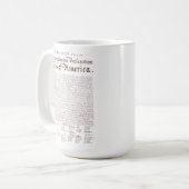 US Declaration of Independence Koffiemok (Voorkant links)
