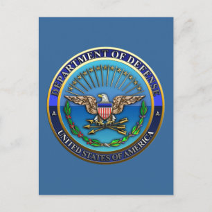 US Department of Defense (DoD) Briefkaart