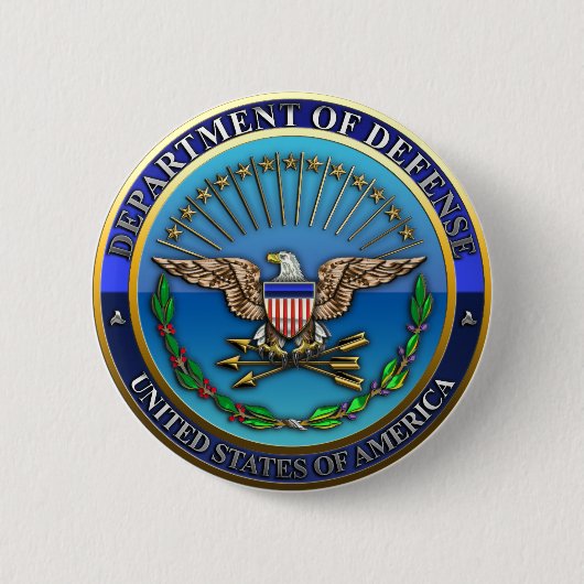 US Department of Defense (DoD) Ronde Button 5,7 Cm (Voorkant)