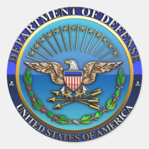 US Department of Defense (DoD) Ronde Sticker