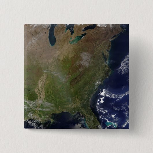 US East Coast 2 Vierkante Button 5,1 Cm (Voorkant)