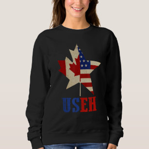 Us Eh Leaf Canadees Amerikaanse Vlag Patriottisch Trui