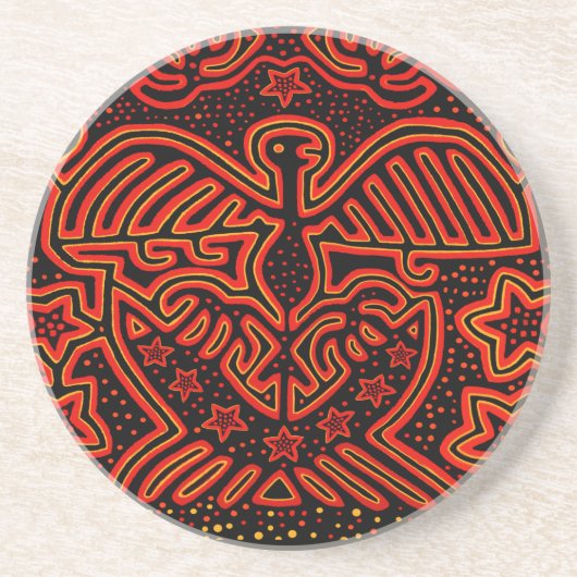 US ELGF PATRIOT - BESTRIJDING VOOR DEMOCRATIE! ZANDSTEEN ONDERZETTER (Voorkant)