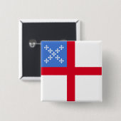 Us Episcopale Kerk, religieus Vierkante Button 5,1 Cm (Voorkant /achterkant)