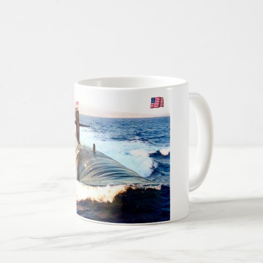 US FAST ATTACK SOUS-MARINE - SSN-688 Mug (Devant droit)