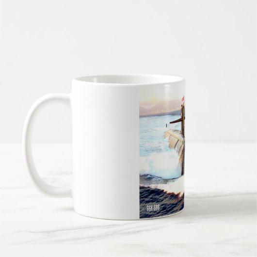 US FAST ATTACK SOUS-MARINE - SSN-688 Mug (Gauche)