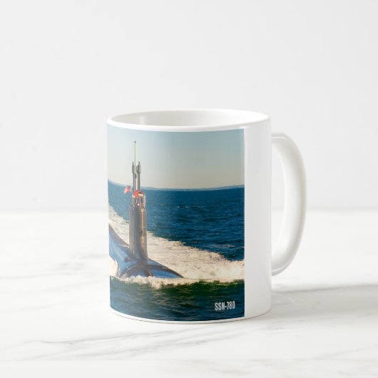 US FAST ATTACK SOUS-MARINE - SSN-780 Mug (Devant droit)