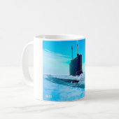 US FAST ATTACK SOUS-MARINE - SSN-786 Mug (Devant gauche)