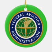 US Federal Aviation Agency Keramisch Ornament (Achterkant)