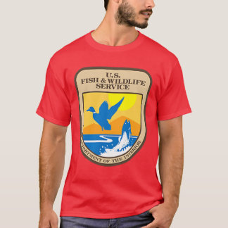 US Fish Wildlife Service Wild Game Vissen Jagen T-shirt