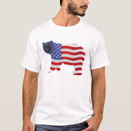 US FLAG & BEER USA-stijl Patriottisch Shirt (Voorkant)
