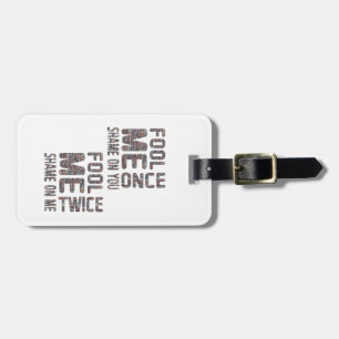 US Flag Black en White Retro Bagagelabel
