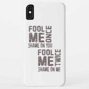 US Flag Black en White Retro iPhone XS Max Hoesje