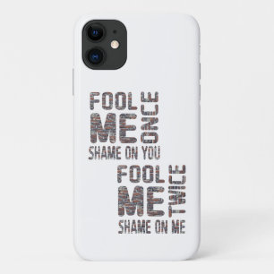 US Flag Black en White Retro iPhone 11 Hoesje