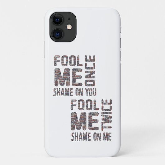 US Flag Black en White Retro Case-Mate iPhone Case (Achterkant)