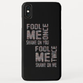 US Flag Black en White  Retro Case-Mate iPhone Case (Achterkant)