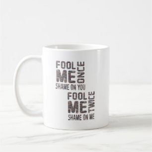 US Flag Black en White Retro Koffiemok