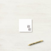 US Flag Black en White Retro Post-it® Notes (Op bureau)