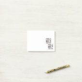 US Flag Black en White Retro Post-it® Notes (Op bureau)